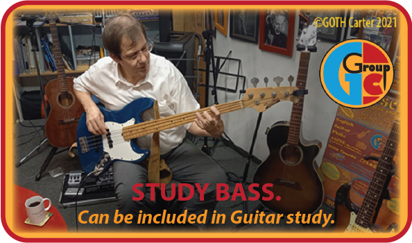 Study bass guitar at GCG.